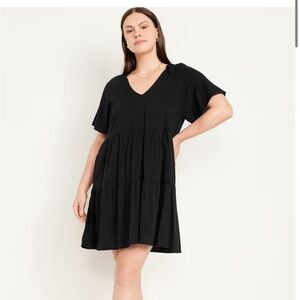 Old Navy V-Neck Mini Swing Dress-XL-washed but never worn